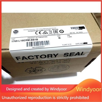 New Sealed 1769-L18ERM-BB1B AB CompactLogix 0.5MB Controller Motion US Free Tax
