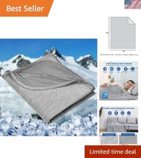 Cooling Blanket for Hot Sleepers - King Size Lightweight  Breathable 108x90