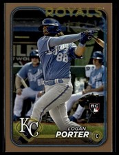 2024 Topps #666 Logan Porter Gold RC /2024