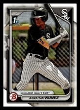 Abraham Nunez 2024 1st Bowman Prospect #BP-56 Chicago White Sox ROOKIE
