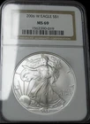 2006-W American Eagle Silver ---- MS-69 NGC Graded Coin ---- #625C
