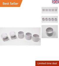 Versatile 28mm White Lamp Holder Skirt - Short & Long Options, Pack of 5