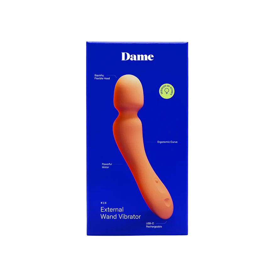 dame com wand vibrator COM Silicone Waterproof Rechargeable Wand Vibrator By Dame main image 1