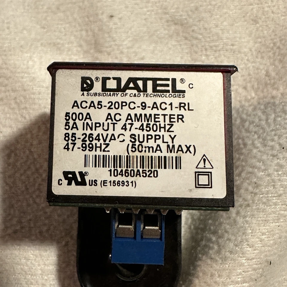 Datel 4943012 Digital Panel Meter ACA5-20PC-9-AC1-RL-C - Image 2 of 4