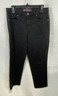 Gloria Vanderbilt Women's Black Denim Straight Leg Jeans Sz 10 — photo 1