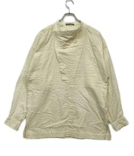 ISSEY MIYAKE men's long-sleeved shirt with 80s brush tag irregular shirt M USED