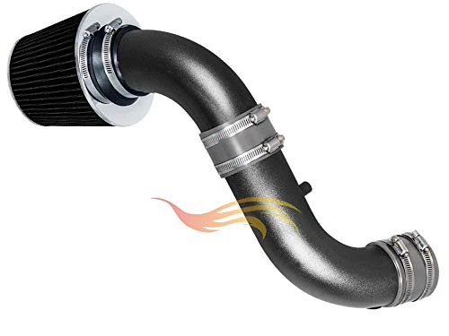 Sistema de carreras de admisión de aire frío BCP RW GRIS 2007-2010 Dodge Nitro 3,7 L V6 + filtro Foto 2 de 3