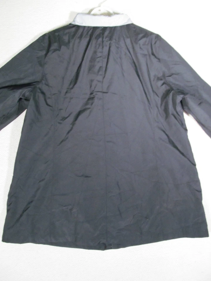 White Stag Womens Jacket Coat 2X (18W-20W) Zipper Close Pockets Black Mid Length - Image 4 of 4
