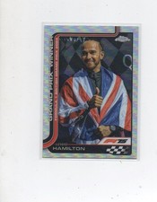 2025 Topps Chrome F1 refractor 104 Lewis Hamilton 2024 British winner
