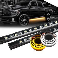 70 Inch Truck Led Running Board Light Strip 70 Inches White Amber 70 Inch Truck Led Running Board Light Strip 70 Inches White Amber