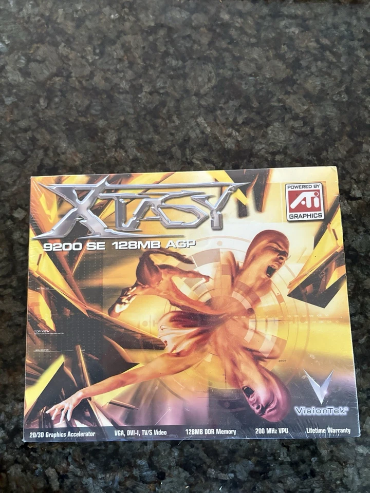 Vision Tek Xtasy ATI Radeon 9200 256MB DDR AGP 8x Vintage Computer Video Card - Image 3 of 3