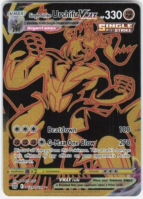 Pokemon Single Strike Urshifu VMAX TG29/TG30 NM SEC Brilliant Stars TG Holo