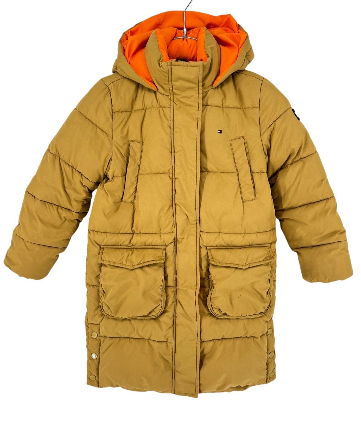 TOMMY HILFIGER Kids Unisex Parka Hooded Puffer Jacket Coat Size 8 Years