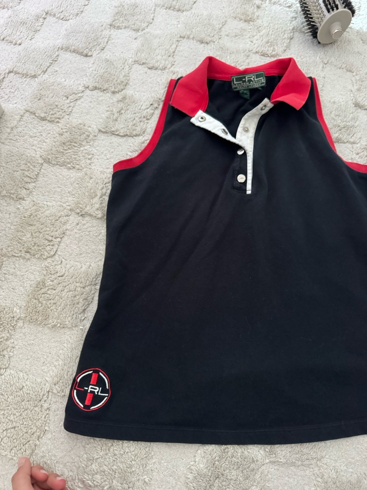 Lauren Ralph Lauren Vintage "Lauren Active" Sleeveless Polo Shirt Sz Medium (J)