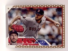 2023 Topps Complete Set Chris Sale #333 Gold Star Boston Red Sox/ Atlanta Braves