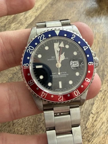 Rolex GMT-Master Pepsi 16750 Vintage Matte Dial Steel Watch