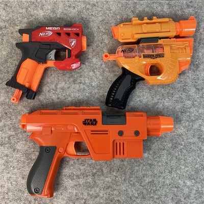 3 Single Shot Nerf Gun Blaster Star Wars, Doomlands Holdout, Mega Bigshot