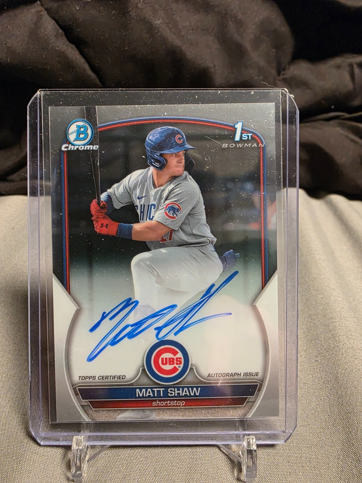 2023 Bowman Draft Chrome Prospect Auto Matt Shaw #CDA-MS #1