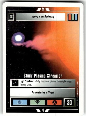 1995 Star Trek Unlimited Premiere Card Mission: Study Plasma Streamer