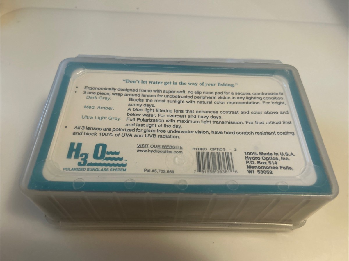 H3O* Polarized Sunglass System W/ (3) Wrap Around Lenses- NIB | eBay