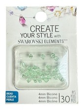 Swarovski Elements 4mm Bicone Chrysolite 30 pcs, sealed