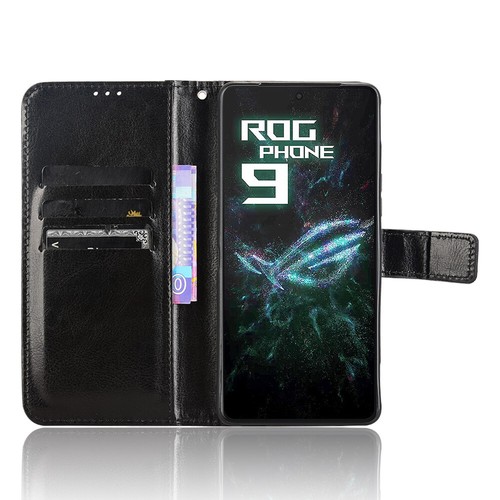 For Asus ROG Phone 9 Pro, Classic Cover Flip Leather Wallet Stand Soft Case - Picture 12 of 24