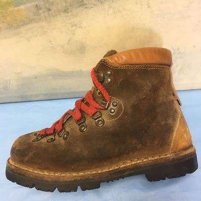 Cobra Leather Alpine Mountaineering Boots Men 6 Women 7 Tan  display picture 1