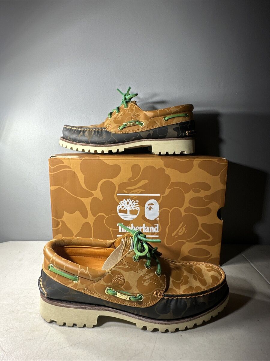 Bape x Timberland Bapesta 3 Eye Classic Hand Stitch Boat Bape x Timberland Bapesta 3 Eye Classic Hand Stitch Boat