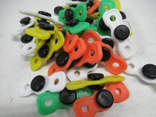 TWO 2 : BUTTON TYPE NARROW VIBRATION DAMPENERS TENNIS RACQUET. CHOOSE 2 COLOR