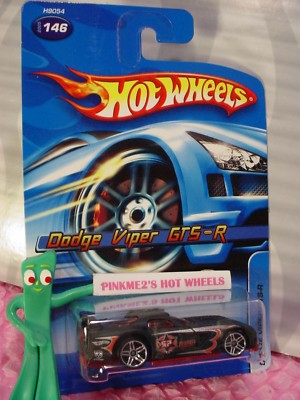 2005 Hot Wheels DODGE VIPER GTS-R #146 nc ☆black/maroon/red; pr5