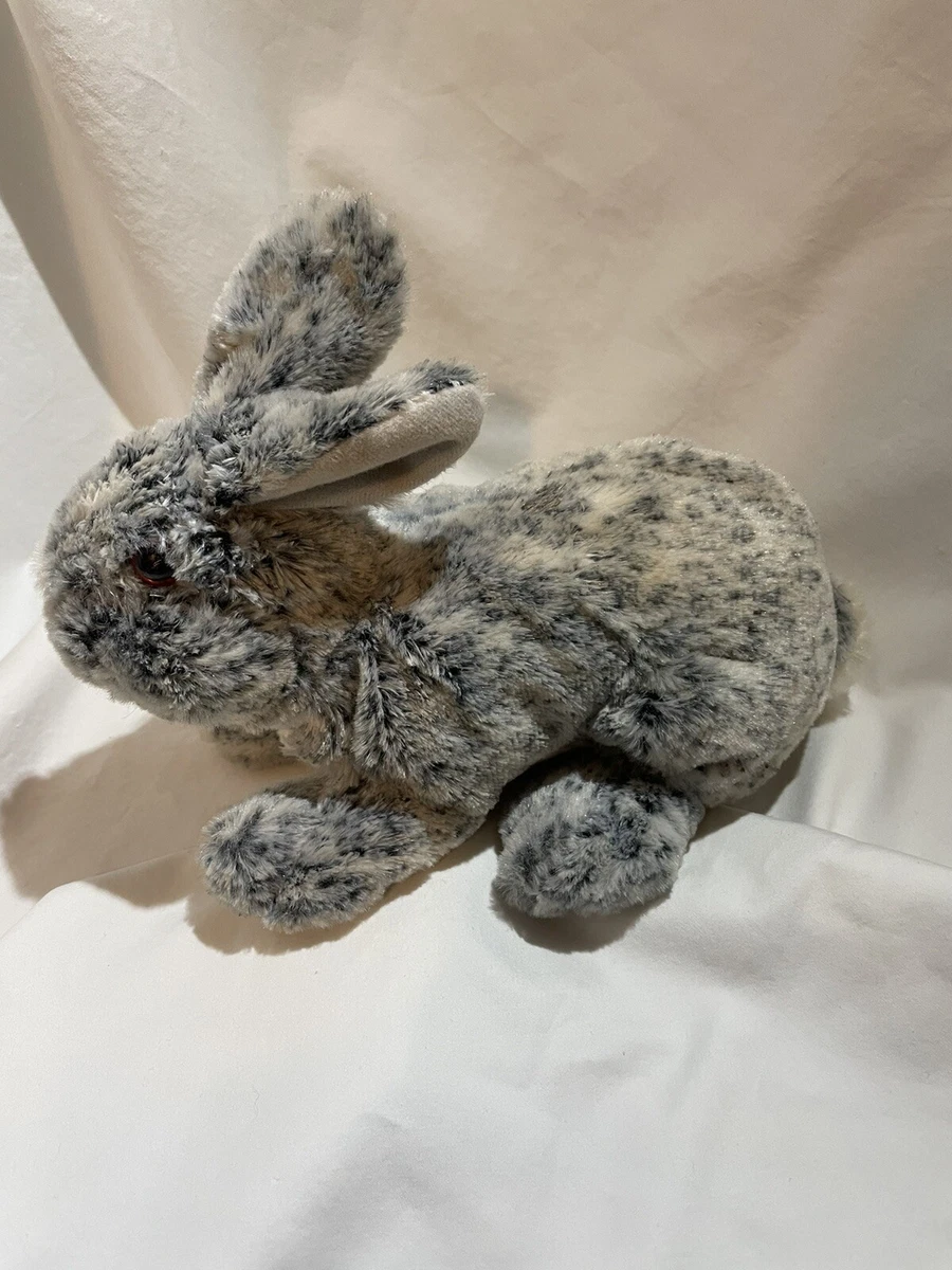 Kids of America Corp Bunny Rabbit Plush Grey Stuffed Animal Realistic Soft VTG