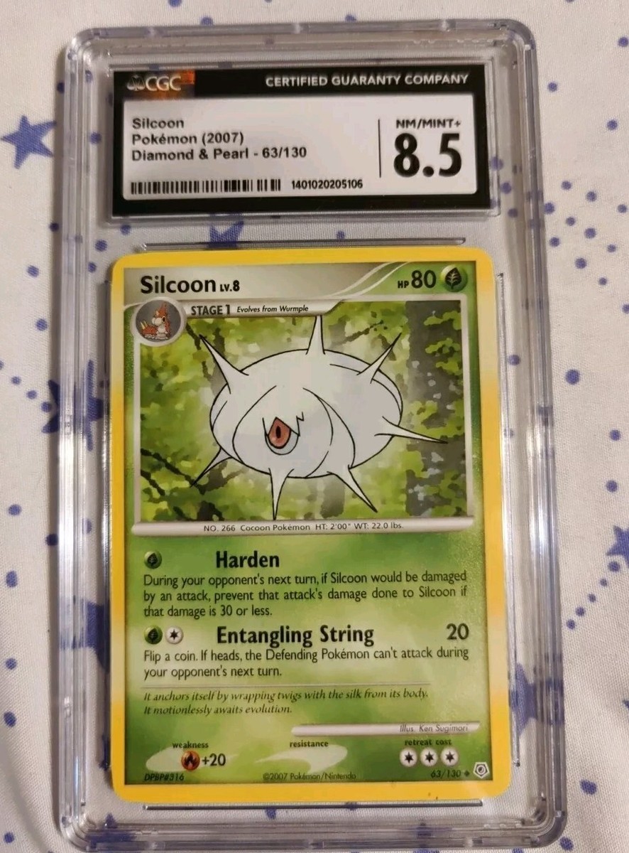 Silicoon Pokemon Card-CGC Graded Slab-2007 Diamond&Pearl Vintage