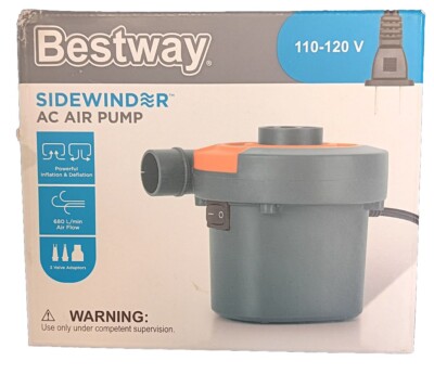 Bestway Sidewinder AC Air Pump 110-120V For Inflatables Mattress And Pools NIB