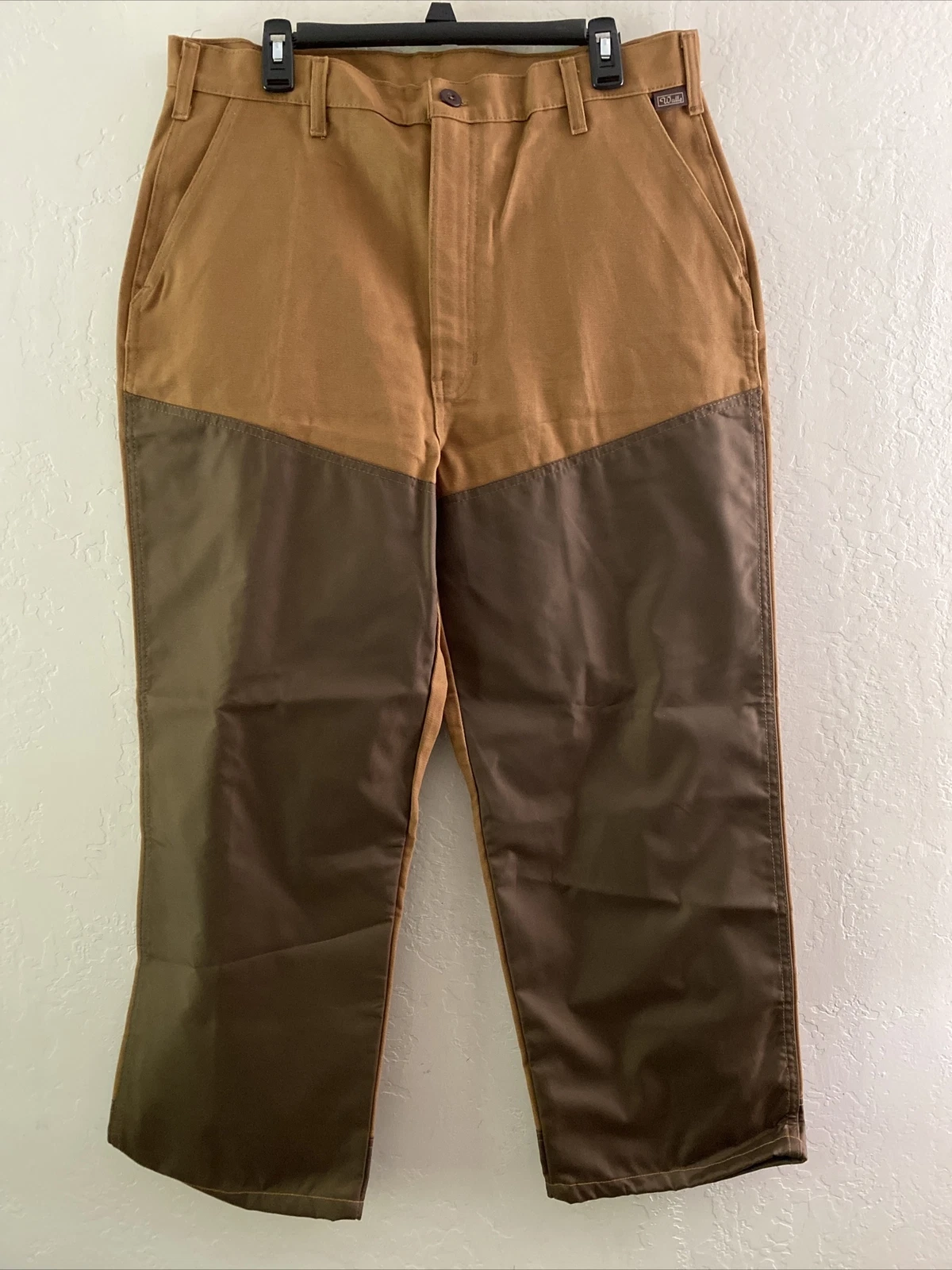 Vintage Walls Brown Fishing Pants Men’s 36 Flat Front Double Knee Old Stock NWT