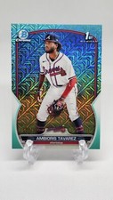 2023 Bowman Ambioris Tavarez /225 Aqua Mojo 1st Chrome Prospect Refractor Braves