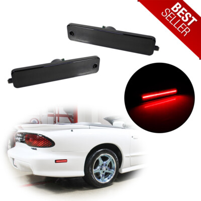 For 1993-2002 Pontiac Firebird Trans AM Smoke Red LED Rear Side Marker Lights