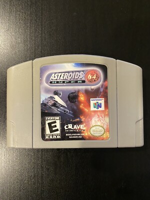 Asteroids Hyper N64 (Nintendo 64, 1999) Authentic, Tested & Working!