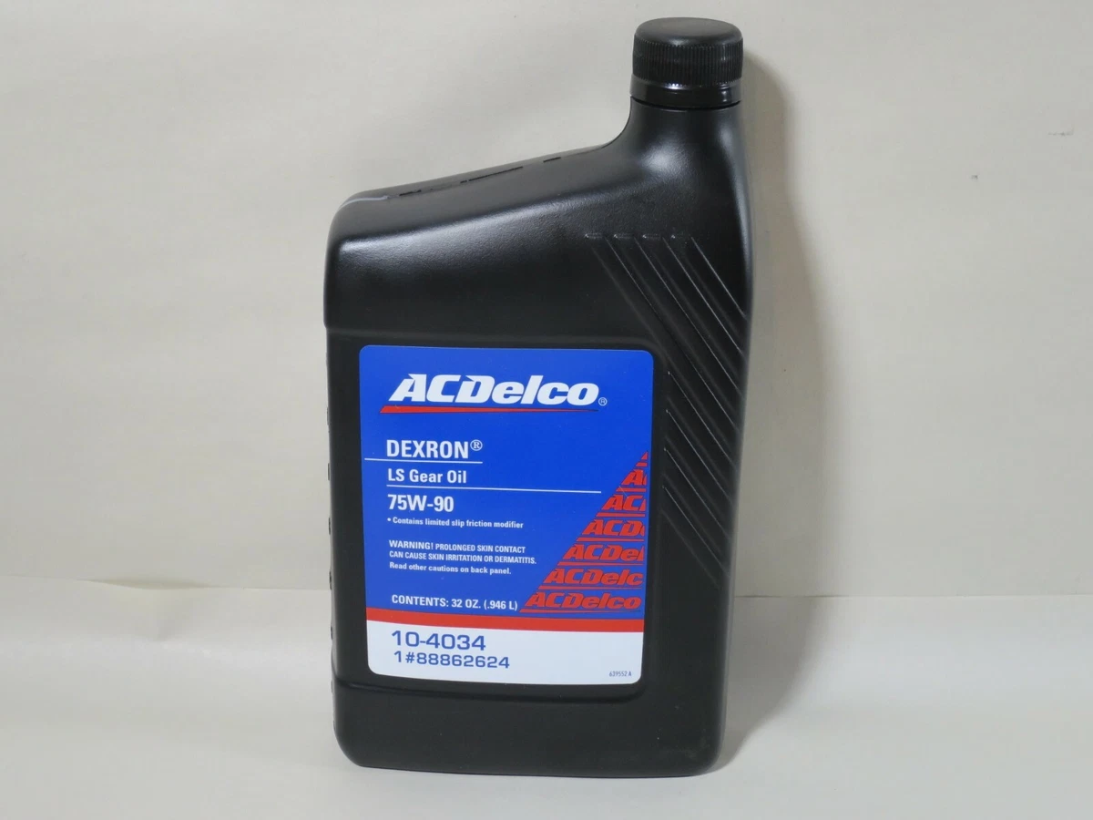 ACDelco 10-4034 Dexron 75W-90 LS Gear Oil 32oz 88862624 w 