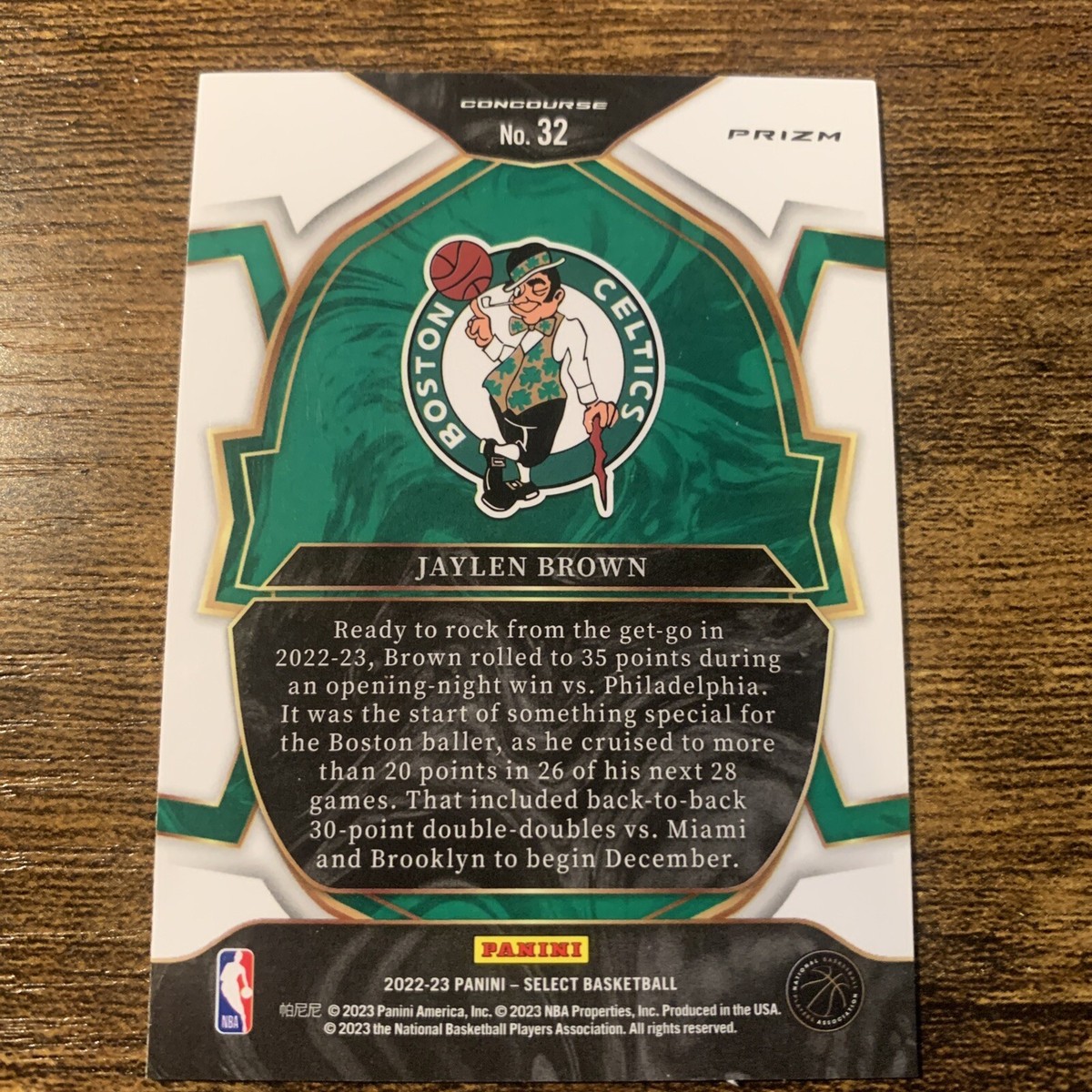 Jaylen Brown 22-23 Select Silver Prizm #32 | eBay