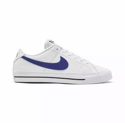 Nike Men's Court Legacy Shoes, Size 12, White/Game Royal/Black