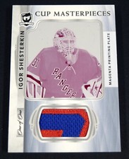 Igor Shesterkin 2021-22 UD The Cup Masterpieces Magenta Printing Plate 1/1 Patch