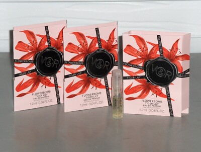 VIKTOR & ROLF FLOWERBOMB TIGER LILY Womens Eau de Parfum Spray Samples 3x .04 oz