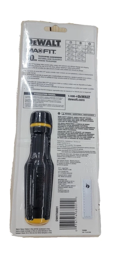 Dewalt Telescoping screwdriver fit precision tips10pc - Image 3 of 3
