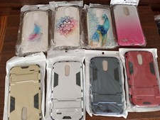 Para LG Stylus 3 / Stylo 3 / Funda de silicona y funda rígida con kit de soporte