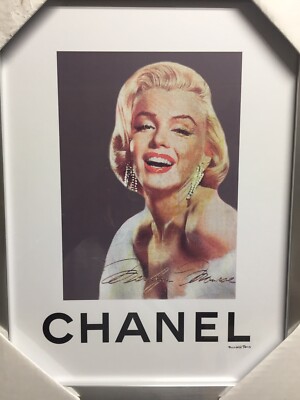 Marilyn Monroe Chanel Framed Print by Fairchild Paris Wall Art