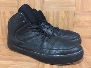 jordan black leather shoes