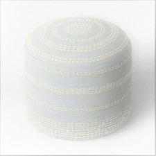 Project 62 Darien Decorated Tribal Pouf Ottoman Light Teal 14" x 16" x 16"