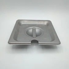 Food Pan Cover 1/6 size Stainless Lid With Slot For Food Service or Catering