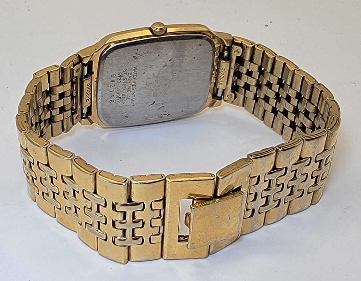 VTG 1980th original Seiko gold tone men's watch 5Y30-5309