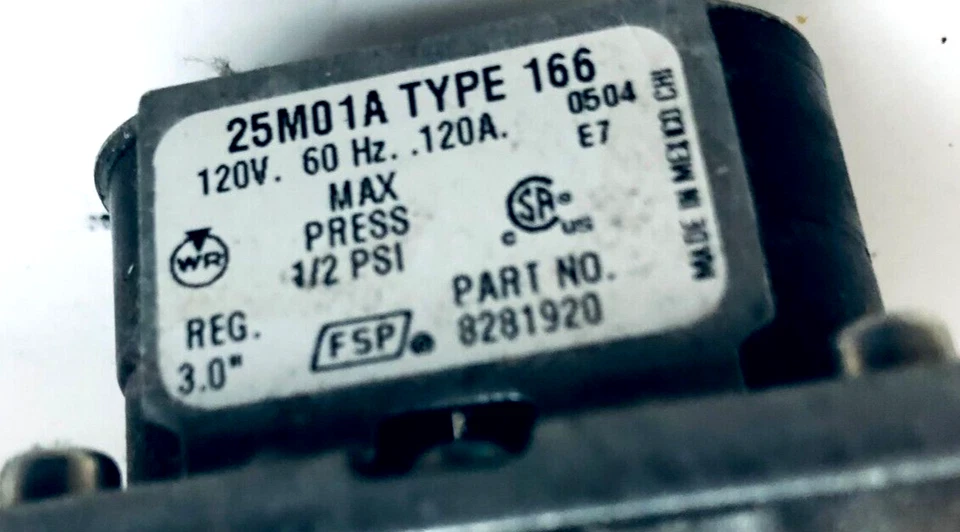 Conjunto de válvula de gas secadora Kenmore modelo 11095866400 Foto 4 de 4